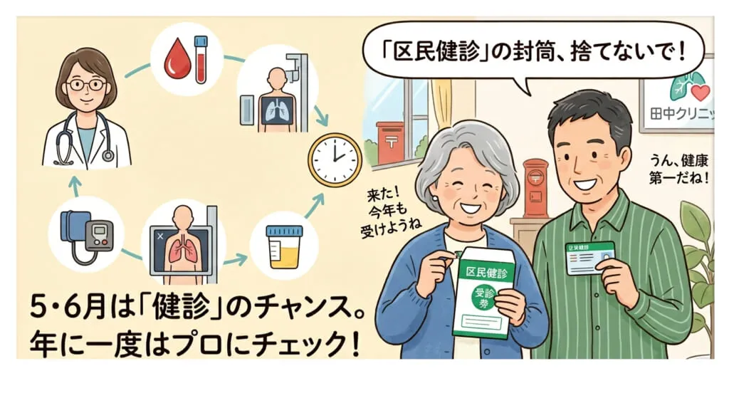 その封筒、捨てないで！5・6月から始まる「区民健診」が、実は“最強の健康投資”である理由